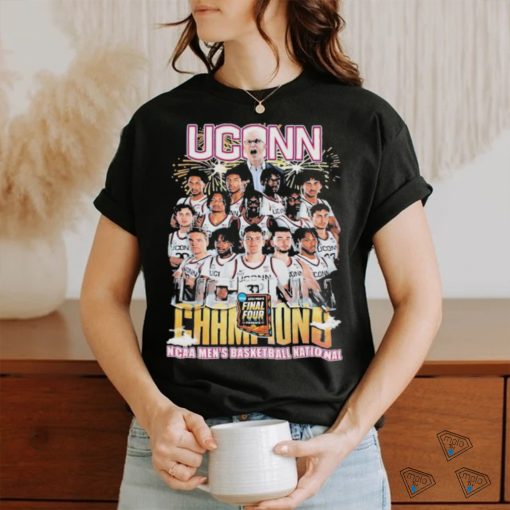 Uconn Huskies Men’s Basketball 2024 NCAA National Champions Fan Celebration T Shirt
