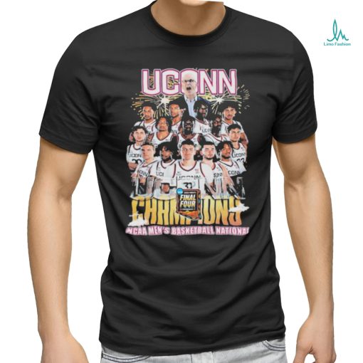 Uconn Huskies Men’s Basketball 2024 NCAA National Champions Fan Celebration T Shirt