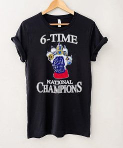 Uconn Huskies Men’s basketball 6 Time National Champions shirt