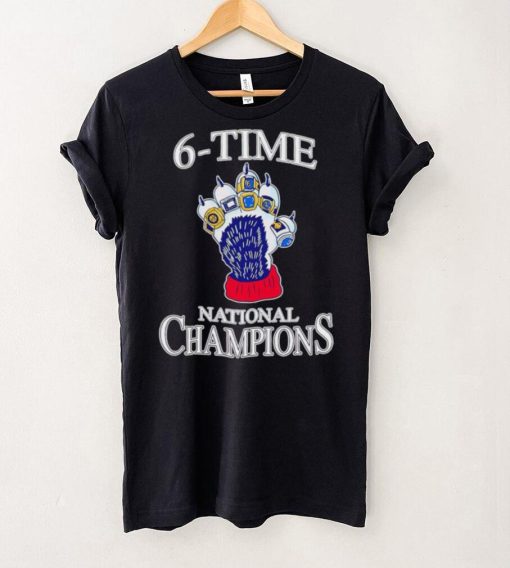 Uconn Huskies Men’s basketball 6 Time National Champions shirt