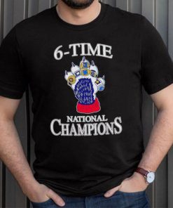 Uconn Huskies Men’s basketball 6 Time National Champions shirt