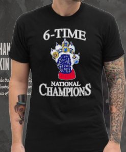 Uconn Huskies Men’s basketball 6 Time National Champions shirt
