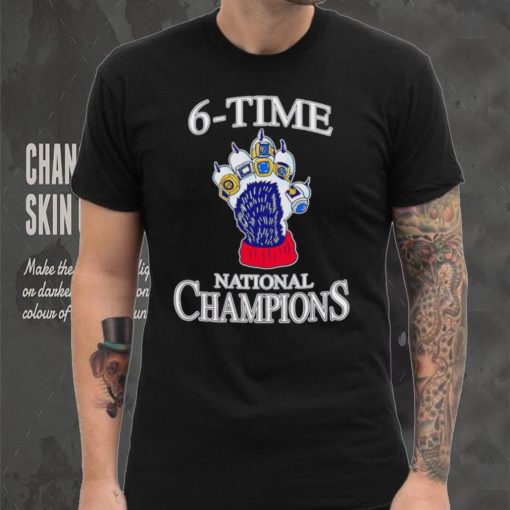 Uconn Huskies Men’s basketball 6 Time National Champions shirt