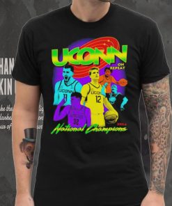 Uconn Huskies on repeat 2024 National Champions shirt