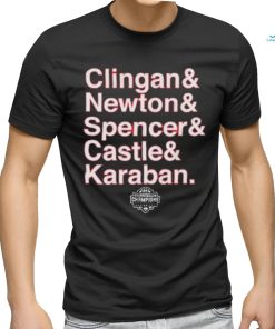 Uconn Men’s Basketball Clingan Newton Spencer Castle Karaban Shirt