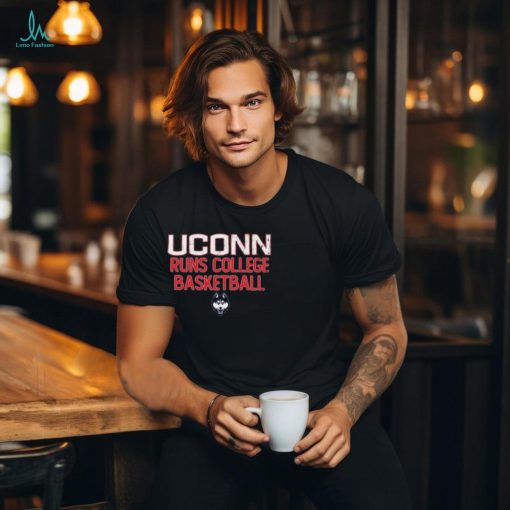 Uconn Runs College Basketball Ladies Boyfriend Shirt