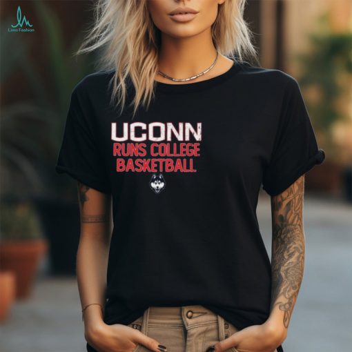 Uconn Runs College Basketball Ladies Boyfriend Shirt