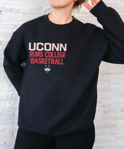 Uconn Runs College Basketball Ladies Boyfriend Shirt