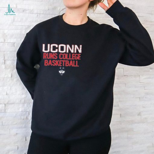 Uconn Runs College Basketball Ladies Boyfriend Shirt