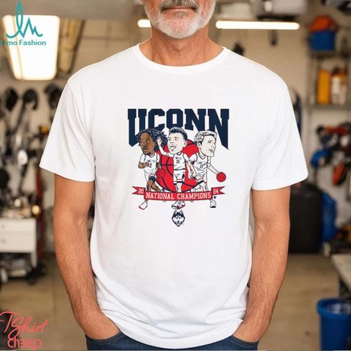 Uconn men’s basketball 2024 national champions caricatures shirt