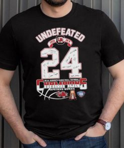 Undefeated 2024 38 0 Ncaa Women’s Basketball National Champions South Carolina Gamecocks Signatures Shirt