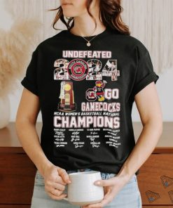Undefeated 2024 Go Gamecocks Mascot NCAA Women’s Basketball National Champion Shirt