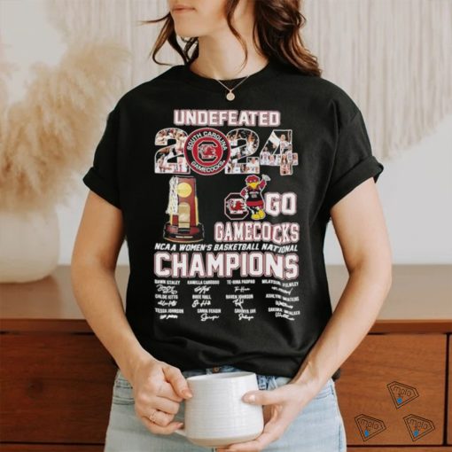 Undefeated 2024 Go Gamecocks Mascot NCAA Women’s Basketball National Champion Shirt