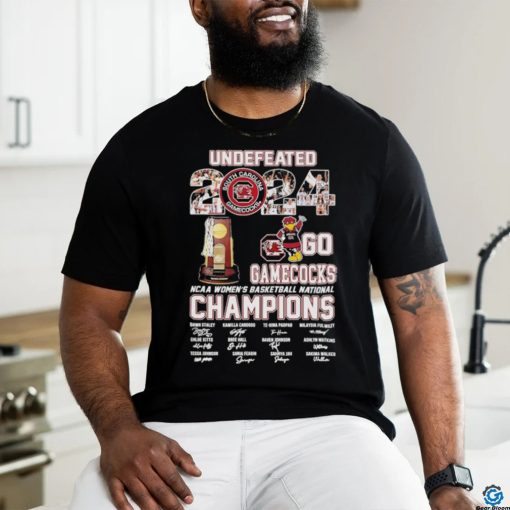 Undefeated 2024 Go Gamecocks Mascot NCAA Women’s Basketball National Champion Shirt