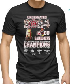 Undefeated 2024 Go Gamecocks Mascot NCAA Women’s Basketball National Champion Shirt
