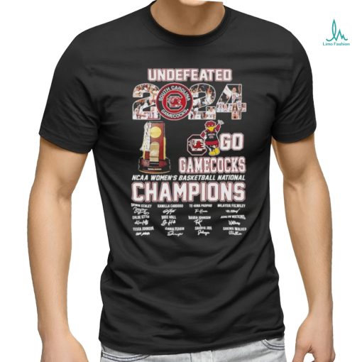 Undefeated 2024 Go Gamecocks Mascot NCAA Women’s Basketball National Champion Shirt