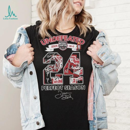 Undefeated 2024 Perfect Season Signature South Carolina Gamecocks Siganture T Shirt