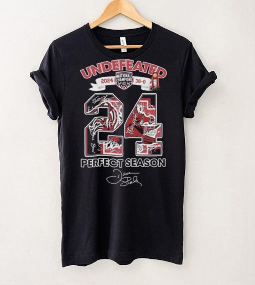 Undefeated 2024 Perfect Season Signature South Carolina Gamecocks Siganture T Shirt