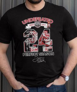 Undefeated 2024 Perfect Season Signature South Carolina Gamecocks Siganture T Shirt