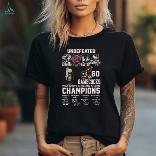 Undefeated 2024 South Carolina Gamecocks NCAA Women’s Basketball National Champion Shirt