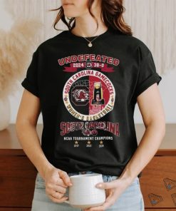 Undefeated 38 0 South Carolina Gamecocks NCAA Women’s Basketball Champions 2017, 2022, 2024 Shirt