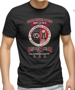 Undefeated 38 0 South Carolina Gamecocks NCAA Women’s Basketball Champions 2017, 2022, 2024 Shirt