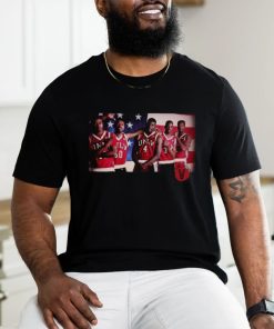 Unlv Natty Basketball Team And America Flag Images T shirt