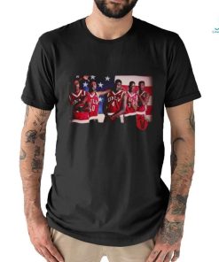 Unlv Natty Basketball Team And America Flag Images T shirt