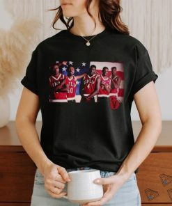 Unlv Natty Basketball Team And America Flag Images T shirt