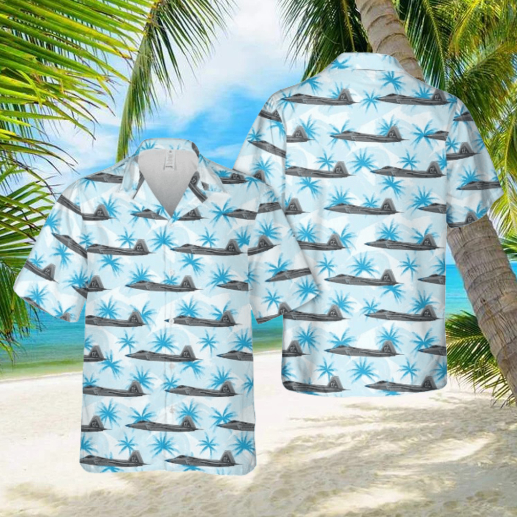 Us Air Force Lockheed F 22 Raptor 192nd Fw Cripes A`mighty Confident Button Down Hawaiian Shirt Us Air Force Lockheed F 22 Raptor 192nd Fw Cripes A`mighty Confident Button Down Hawaiian Shirt