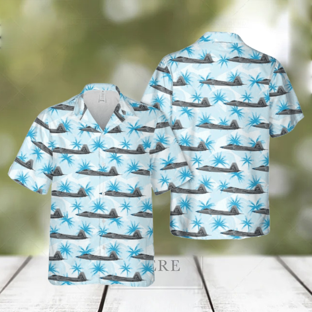 Us Air Force Lockheed F 22 Raptor 192nd Fw Cripes A`mighty Confident Button Down Hawaiian Shirt Us Air Force Lockheed F 22 Raptor 192nd Fw Cripes A`mighty Confident Button Down Hawaiian Shirt
