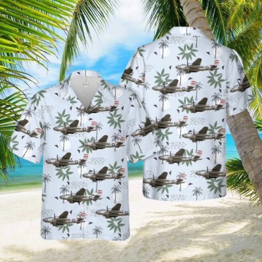 Us Air Force North American B 25j Mitchell Panchito Personal Style Button Down Hawaiian Shirt