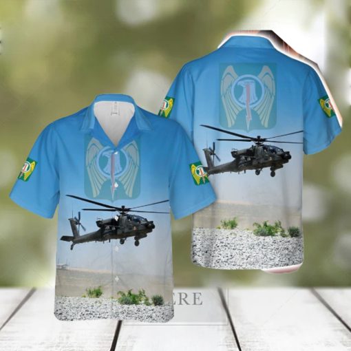 Us Army 1 501st Attack Reconnaissance Battalion Iron Dragons Ah 64e Apache Personal Style Button Down Hawaiian Shirt