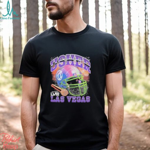 Usher super bowl lviii collection mitchell & ness unisex event night 2024 shirt