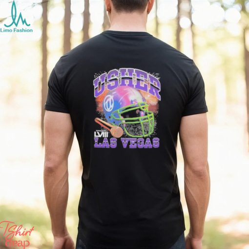 Usher super bowl lviii collection mitchell & ness unisex event night 2024 shirt