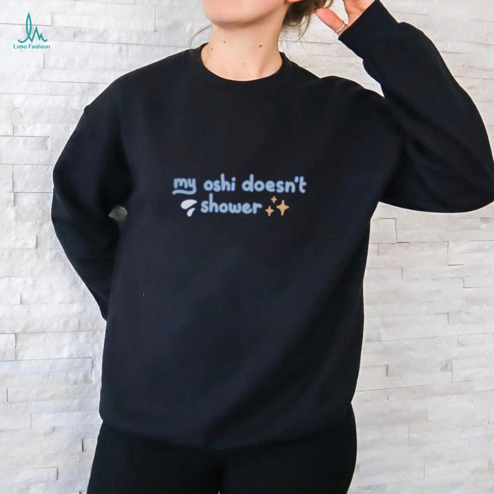 Vchiban Merch My Oshi Doesn't Shower T Shirt Vchiban Merch My Oshi Doesn't Shower T Shirt