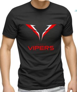 Vegas Vipers Men's Lockup Logo Black T Shirt