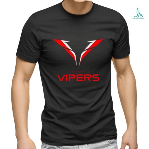 Vegas Vipers Men’s Lockup Logo Black T Shirt