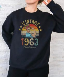 Vintage 1963 Made In 1963 61st Birthday Women 61 Years Old Shirt