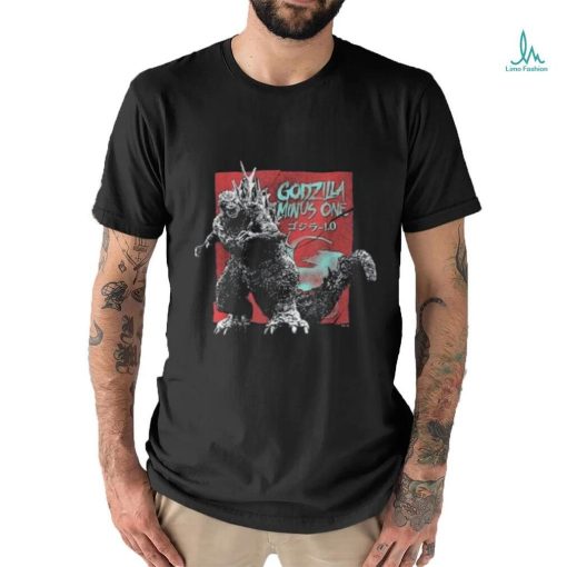Vintage torn movie ad godzilla stance t shirt