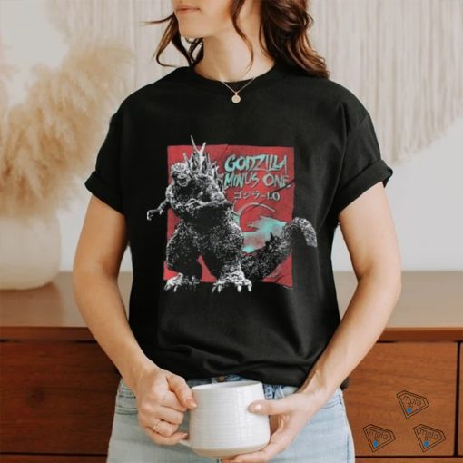 Vintage torn movie ad godzilla stance t shirt