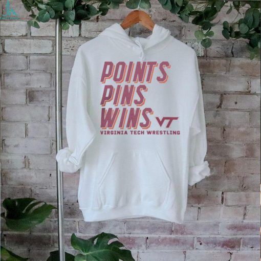 Virginia Tech Wrestling Points Pins Wins T Shirt