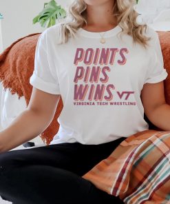 Virginia Tech Wrestling Points Pins Wins T Shirt