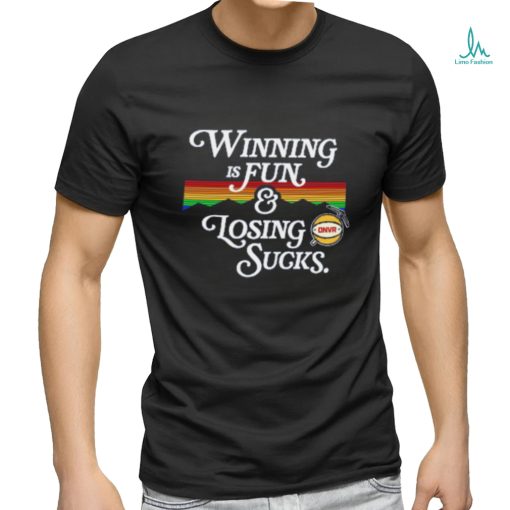 WINNING IS FUN Navy Tee shirt