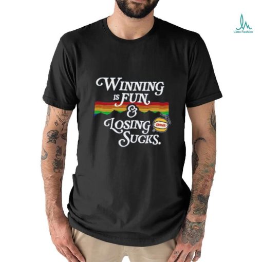 WINNING IS FUN Navy Tee shirt