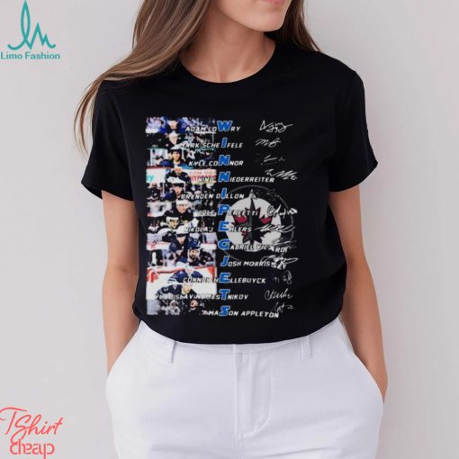 WINNIPEG JETS TEAM PLAYERS 2024 SIGNATURES SHIRT