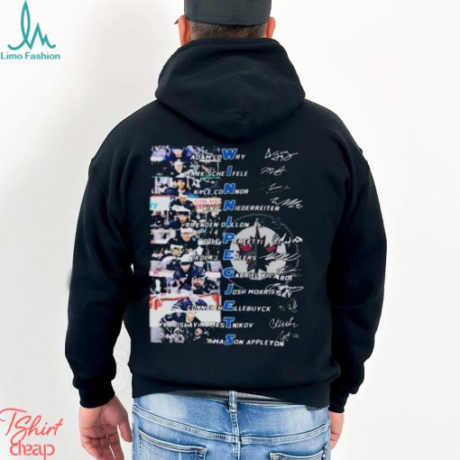 WINNIPEG JETS TEAM PLAYERS 2024 SIGNATURES SHIRT