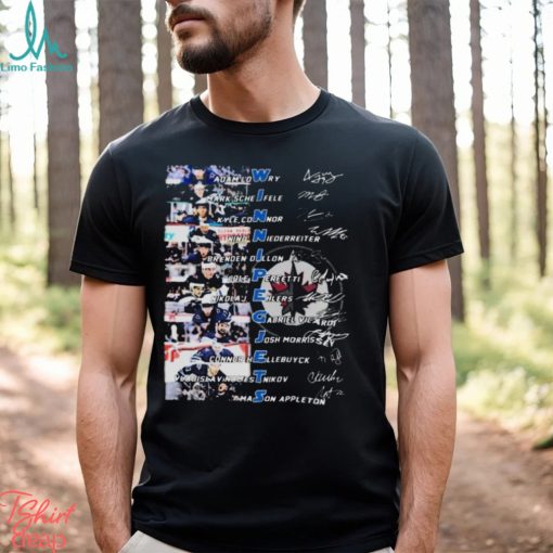 WINNIPEG JETS TEAM PLAYERS 2024 SIGNATURES SHIRT