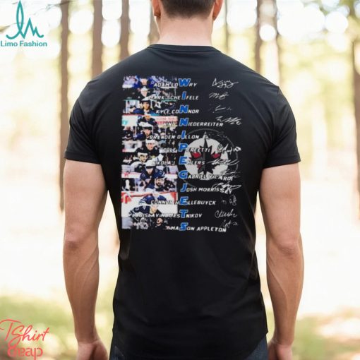 WINNIPEG JETS TEAM PLAYERS 2024 SIGNATURES SHIRT
