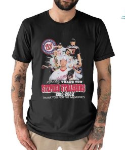 Washington Nationals Thank You Stephen Strasburg 2010 2022 Thank You For The Memories T Shirt